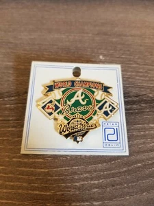 Vintage 1995 World Series Champions Atlanta Braves Sports Pin  - Picture 1 of 1
