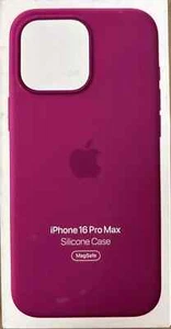 Genuine Apple Silicone Case with MagSafe iPhone 16 Pro Max - Fuchsia - Photo 1 sur 1