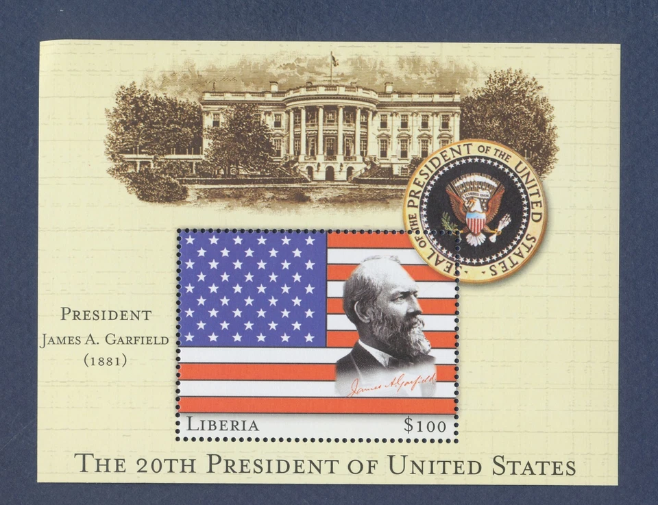 LIBERIA - James A Garfield, 20th President of the United States - 2001 --a - Image 1 of 1