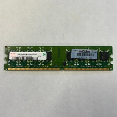 Hynix 1GB DDR2 RAM PC2-5300 667MHz non-ECC Unbuffered DIMM HYMP512U64CP8-Y5 - Image 1 of 4
