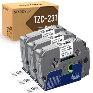 3x Schriftband TZe-231 12mm für Brother P-Touch PT-H100LB E100 1000 1010 H105 - Bild 1 von 6