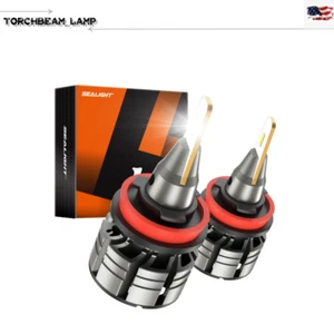 SEALIGHT H11 LED Headlight Bulbs Conversion Kit Low Beam 6000K White L1 2PCS US - Picture 1 of 12