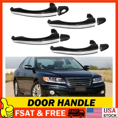 1-4x Juego de manijas de puerta exterior para Hyundai Azera 2006-2011 delantero trasero izquierdo derecho Foto 1 de 4