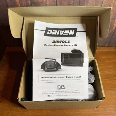 Driven DRWC4.3CM Wireless RV Backup Monitor & Camera System 150' New in Box RV - Image 1 of 4