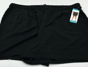 Margaritaville Women's Pull-On with Pockets Shorts, Black, Size 2X - Picture 1 of 5