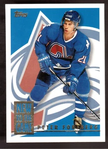 1995-96 TOPPS #10NG PETER FORSBERG NEW TO THE GAME - Picture 1 of 1