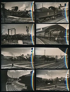 RAILWAY GWR 1949 BRISTOL 8 PHOTOS STEAM LOCOMOTIVES TRAINS +STATION TEMPLE MEADS - Picture 1 of 1