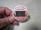 Vintage Pleasure To Serve You Coca-Cola Bottles Employee Photo Pin Button Badge 