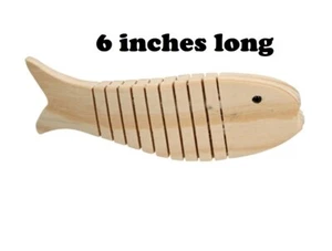Wooden Articulated 6" FISH Jointed Wiggle Bend Wood CLASSIC TOY *USA Seller* - Picture 1 of 10