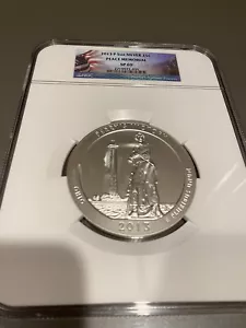 2013 P 5 OZ ARGENTO MEMORIALE DELLA PACE NGC SP 69 - Foto 1 di 2
