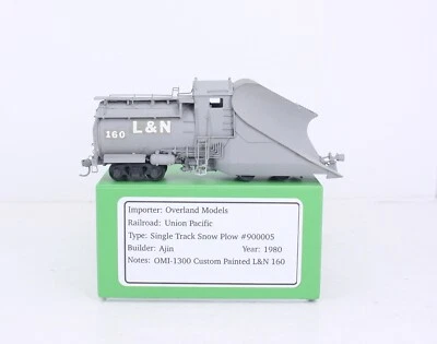 HO Brass Overland Models Union Pacific Single Track Snow Plow #900005 OMI-1300 - Image 1 of 4