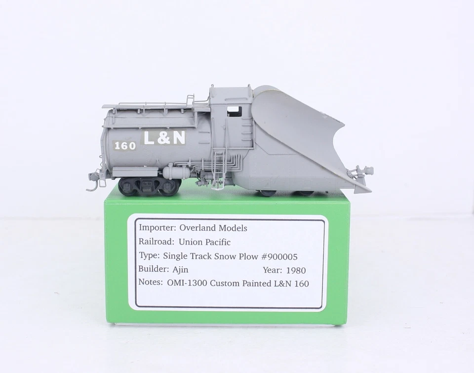 HO Brass Overland Models Union Pacific Single Track Snow Plow #900005 OMI-1300 - Image 1 of 4