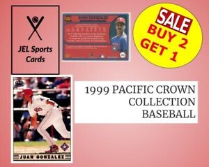 1999 PACIFIC CROWN COLLECTION BASEBALL~COMPLETE YOUR SET~YOU PICK~BUY 2 GET 1