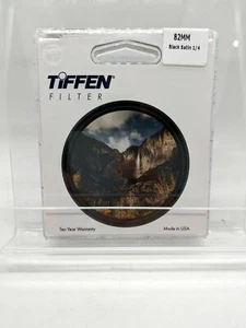 Tiffen 82mm Black Satin 1/4 Filter 82BLACKSATIN14 Reduces Highlights Lowers Cont - Picture 1 of 5