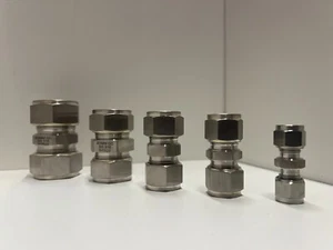 Stainless 316L Metric Compression Union Fitting - Picture 1 of 2