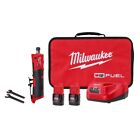 Milwaukee 2486-22 M12 Straight Die Grinder Kit 1/4" with 2 Batteries and Charger