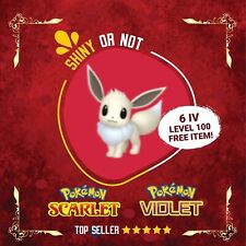 Pokemon Scarlet and Violet ✨ Shiny Eevee 6IV Lv100 With Free Master Ball