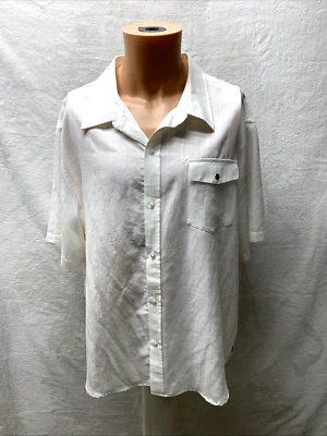 Hawk Mens XXL  Shirt Button Short Sleeve - Image 1 of 4