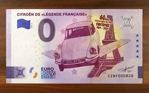 0 Euro Schein Banknote CITROEN DS FANTOMAS - Bild 1 von 1