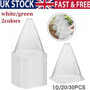 10/20/30pcs Plant Bell Cloches Weather-proof Plant Covers Garden Plants Cloches - Picture 1 of 19