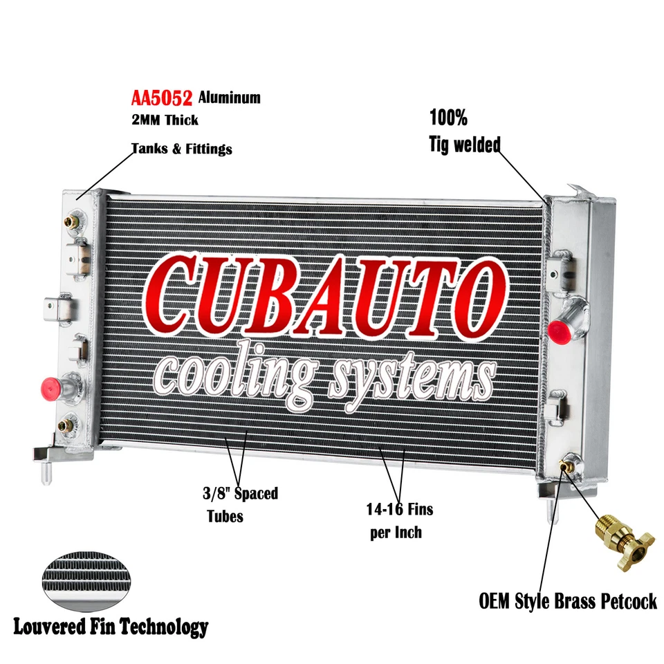 2 Rows Radiator For 2008-2009 Buick Allure LaCrosse 2006-2011 Chevrolet Impala Foto 1 de 4