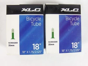Lot of 2 XLC 18 x 1.75 - 2.125 Schrader Valve bicycle inner tube bike   - Picture 1 of 1