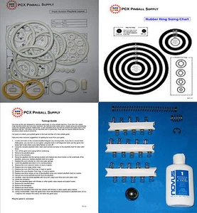 1981 Bally Flash Gordon Flipper Tuning Kit - inklusive Gummiring Kit - Bild 1 von 2