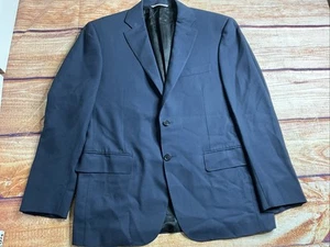 Canali Travel Water Resistant Blazer Sport Mantel Herren 42R Navy 100% Wolle - Bild 1 von 16