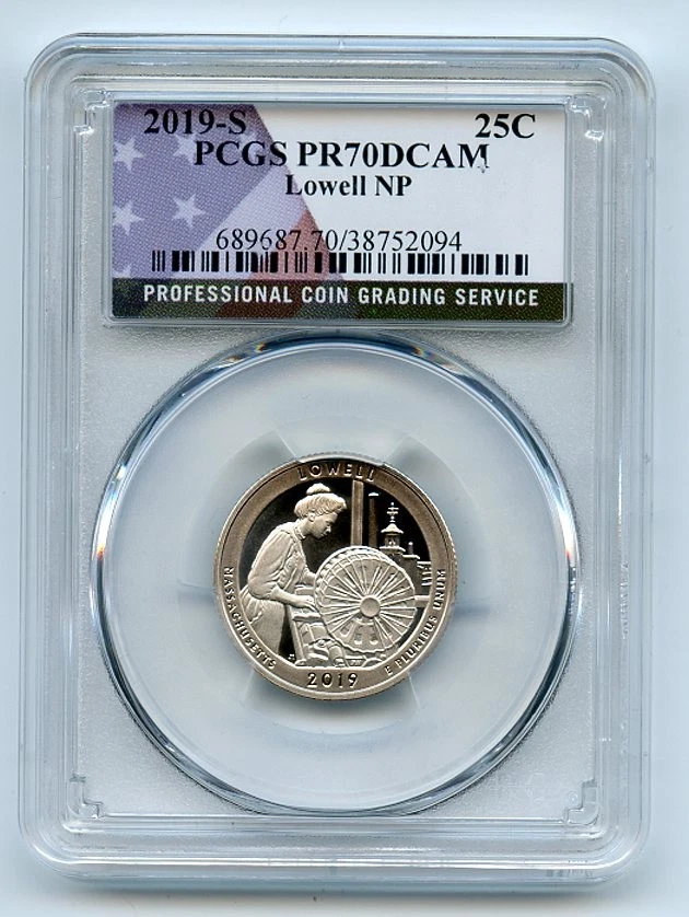 2019 S 25C Clad Lowell Quarter PCGS PR70DCAM - Image 1 of 1