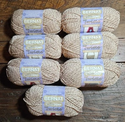 Bernat SOFTEE CHUNKY TWISTS Yarn🧶TAWNY ROSE TWISTS🧶2.8 oz. Skeins🧶SOLD PER...