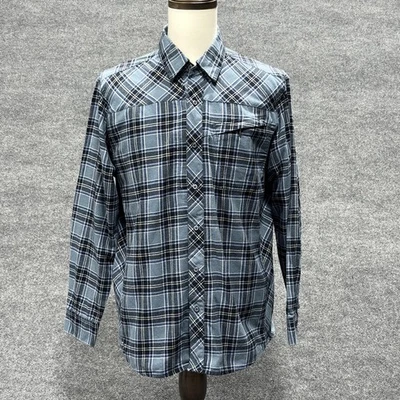BLACKHAWK! Shirt Mens Large Plaid Button Down Long Sleeve Zip Pocket Tactical - Image 1 of 4