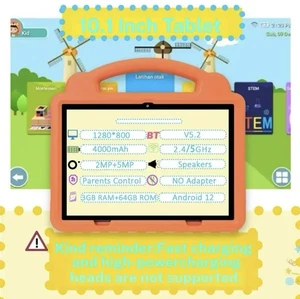 10,1 Zoll Android Tablet, 3G Anruf Tablet mit Elternkontrolle, Stoßfestes Tablet - Bild 1 von 2