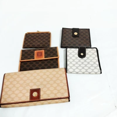 SIN TARIFA Cartera Celine Cartera Larga Monedero 5 Set Cuero Marrón 1462768 Foto 1 de 4