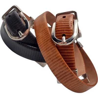 Talbot's Italian Leather Belts 2 Brown & Black, Silver Snakeskin Size S 28 Italy - Image 1 of 4
