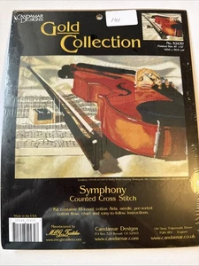New Candamar Gold Cross Stitch Kit 52430 Symphony 16 Count Aida - Picture 1 of 5