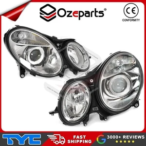 Pair LH+RH Head Light Non Xenon For Mercedes Benz E Class W211 2002~2006 - Picture 1 of 6