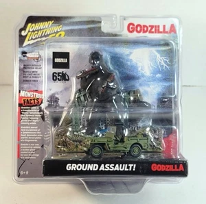 Johnny Lightning 2019 Silver Screen Machines GODZILLA Ground Assault New Sealed - Picture 1 of 21