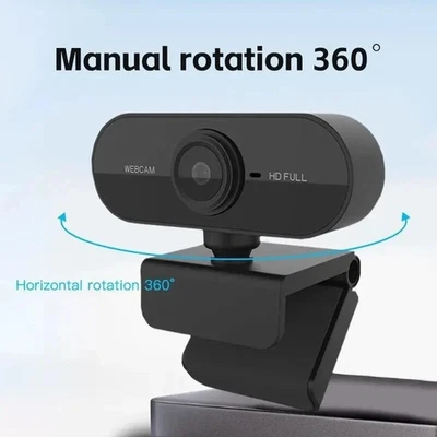 Full HD 1080P Webcam USB AutoFocus Web Camera With Microphone For PC Laptop UK - Image 1 of 4