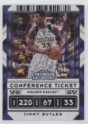 Boleto de conferencia Panini Contenders 2020-21 selecciones del draft/99 Jimmy Butler #32 Foto 1 de 2
