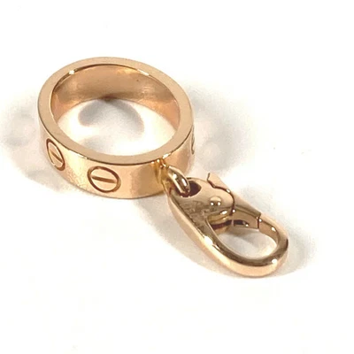 AUTÉNTICO COLGANTE DE AMOR CARTIER K18 TOP AU750 RG UNISEX ORO ROSA ENCANTO F/S Foto 1 de 4