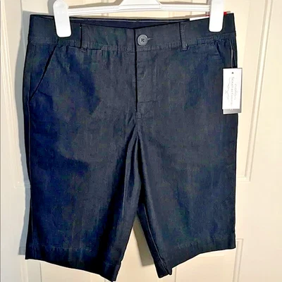 Bermudas de mezclilla Christopher & Banks calce clásico exclusivas cómodas nuevas con etiquetas Foto 1 de 4