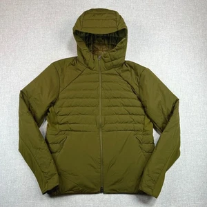 Lululemon Down For It All Hooded Quilted Down Puffer Jacket Men Large Green - Picture 1 of 14