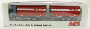 MB Hängerzug Tandem Wechselpritschen "Planzer" AWM 55166 1:87 H0 OVP [ME5-A6] - Picture 1 of 3