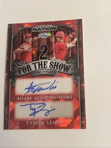 2025 Leaf Baseball Nation Adam Serwinowski/Tyson Lewis Dual Auto 2/2 - Bild 1 von 13