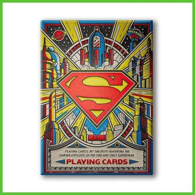 US PLAYING CARDS CO Mazzo di Carte Superman by Theory11 da Gioco Poker Collezione Playing Cards