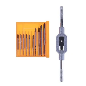 11Pcs M1-M3.5 Mini Screw Tap Set Hand Thread Wire Tapping Threading Taps Attack - Picture 1 of 8