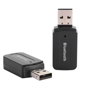 2x USB Receiver Adapter For BT 4.0 Stereo AUX Output Support Music Pla NEW - Afbeelding 1 van 8
