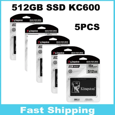 Kingston 512GB SSD KC600 5Pcs SATAIII Internal Solid State Drive Hard Drives New - Image 1 of 4
