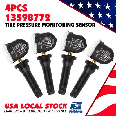 Nuevo 315 MHz Juego de (4) SENSOR DE PRESIÓN DE NEUMÁTICOS TPMS para Cadillac CTS 2008-2017 Foto 1 de 4