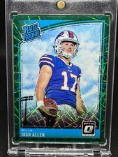 JOSH ALLEN 2018 DONRUSS OPTIC #154 RC ROOKIE GREEN VELOCITY BILLS